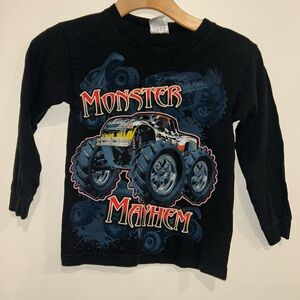 VTG Cygnus Monster Mayhem Truck Long Sleeve Tshirt Sz Large Boys 7